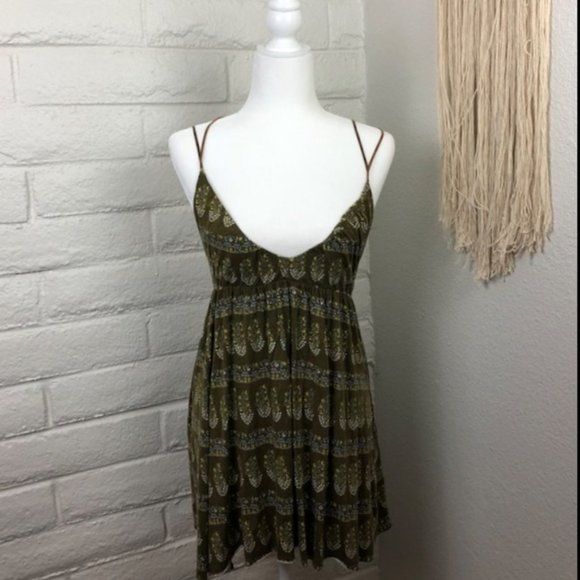 Free People Floral Backless Sundress - Picture 1 of 8